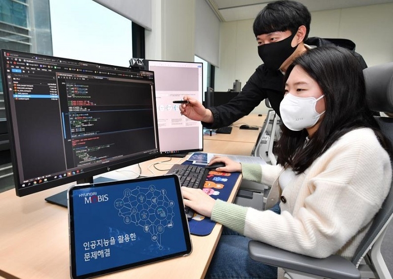 현대모비스는 부품 설계 및 시험, 생산, 품질 등의 분야에서 인공지능 기술을 적용한 사례가 40건을 넘어섰다고 6일 밝혔다. (사진: 현대모비스)