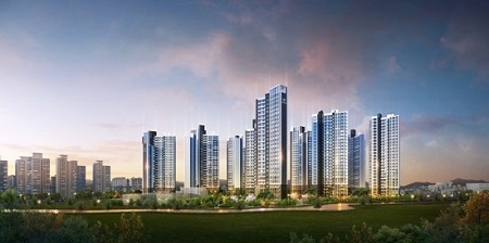 아산 한라비발디 스마트밸리 투시도.(사진제공=청암에이앤씨)