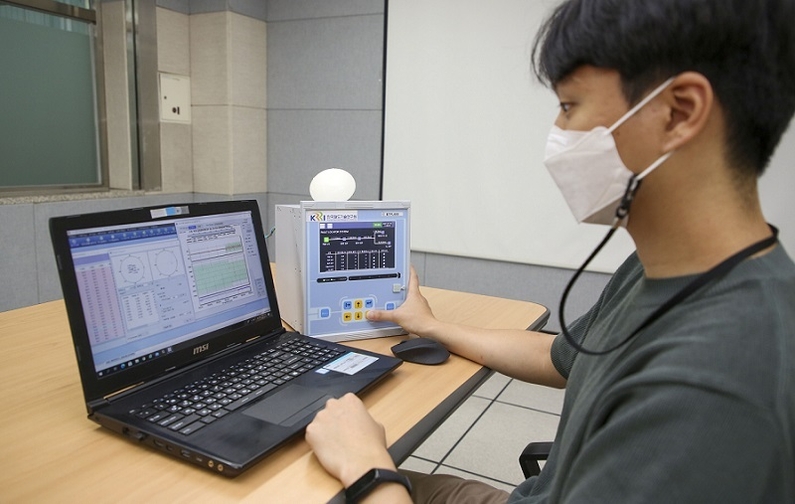 전차선로 고장점 표정장치 시험 모습 <출처 : 한국철도기술연구원>