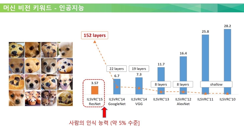 비전 인공지능의 시초로 볼 수 있는 '알렉스넷' (출처 : 라온피플)