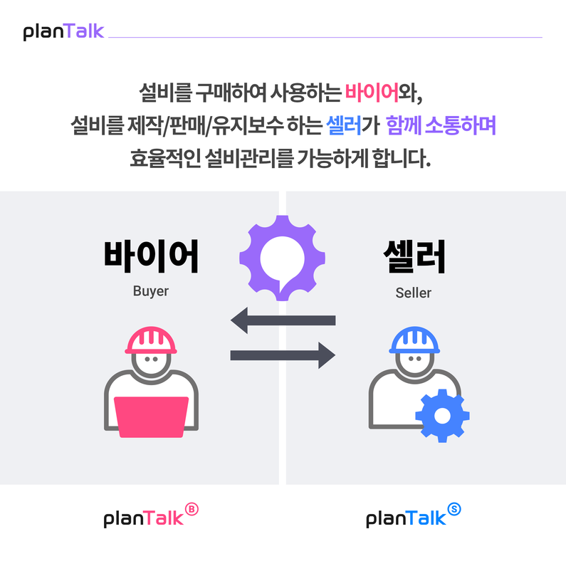 플랜톡 - 설비 '판매자' '구매자' 협업형 설비관리 (출처 : 열린기술)