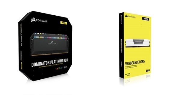 커세어의 ‘도미네이터 플래티넘 RGB DDR5’와 ‘벤젠스 DDR5’ 메모리