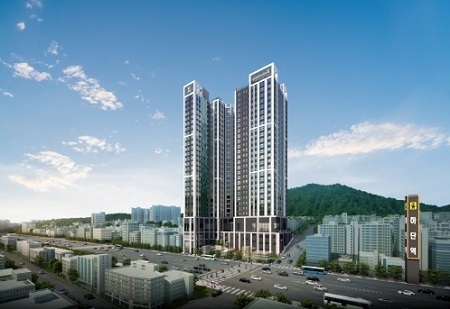 사하 삼정그린코아 더시티 투시도.