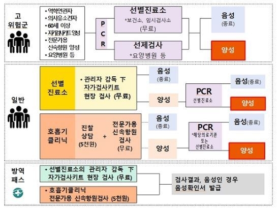 진단/검사 체계 변화 (출처: 보건복지부)