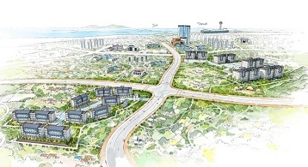 더샵 연동포레·노형포레 조감도 스케치.