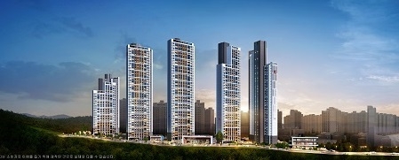 힐스테이트 탑석 야경 투시도.