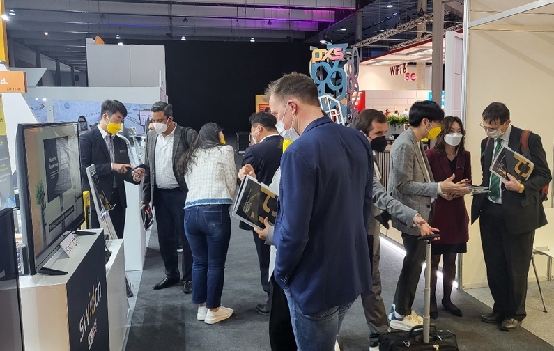 MWC 2022 센스톤 부스