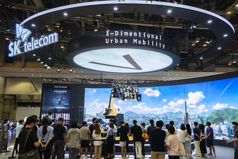 2022 부산국제모터쇼에서 진행됐던 UAM 가상체험