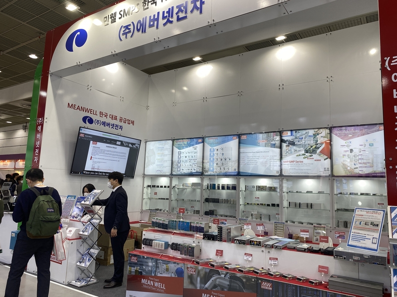 에버넷전자 전시 부스. (사진 : 헬로티)