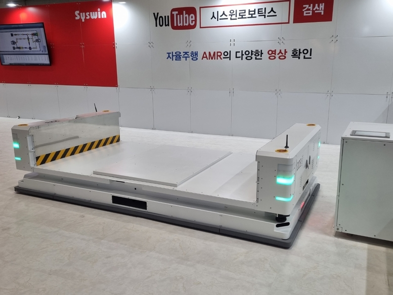 최대 1톤까지 하중 감당할 수 있는 AMR 제품 (사진: 헬로티)