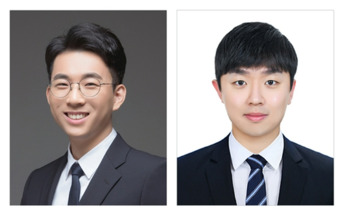 UNIST 이현욱 교수와 김민호 연구원 (출처 : 울산과학기술원)