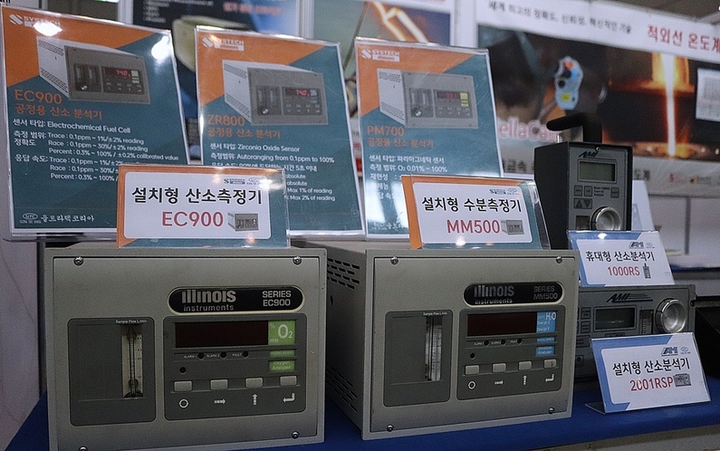 울트라텍코리아 부스 내 산소 및 수분 측정·분석 솔루션 (출처 : 헬로티)