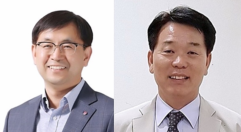 2023년 7월의 대한민국 엔지니어상 수상자 백만인 LG전자 책임연구원(좌)와 이태길 삼성텍 연구소장(우) (출처 : 과학기술정보통신부)