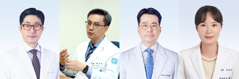 (왼쪽부터)분당서울대병원 우세준 안과 교수, 피부과 윤상웅·최종원·김보리 교수 (출처 : 분당서울대병원)