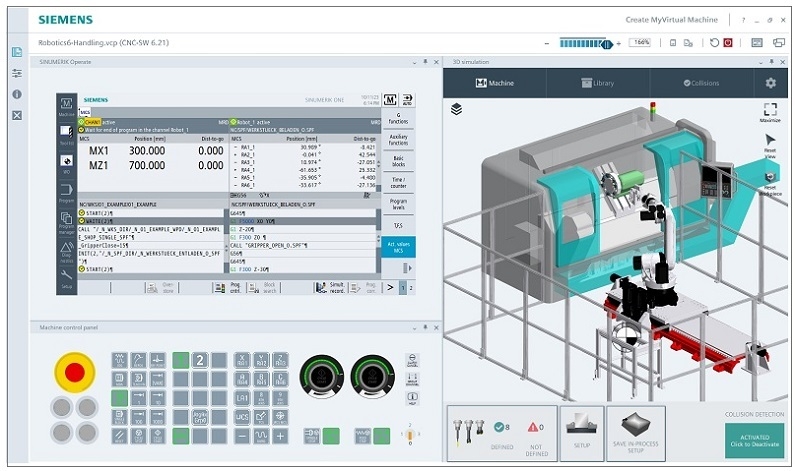 Create MyVirtual Machine을 활용한 ‘가상 가공’ 화면