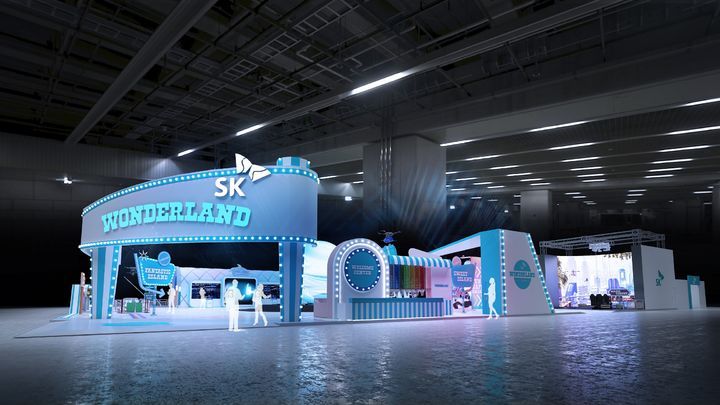 'CES 2024' SK그룹관 조감도 (출처 : SK)