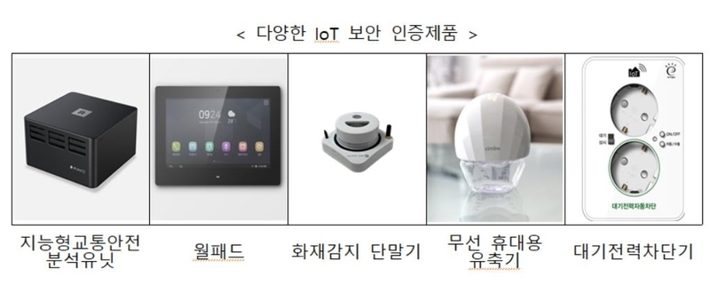 IoT 보안 인증제품 (출처 : 과학기술정보통신부)
