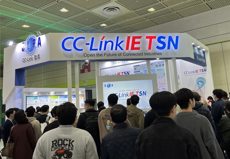 CC-Link협회가 참가한 AW 2023 참가 부스 모습. 올해도 전시장에 부스를 마련해 참관객을 끌어모을 예정이다. (출처 : CC-Link협회)