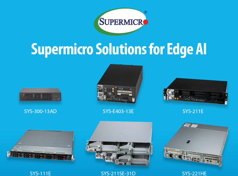 슈퍼마이크로컴퓨터(Super Micro Computer, Inc., 이하 슈퍼마이크로)가 확장된 AI 솔루션을 통해 공공 장소, 소매점 또는 산업 인프라와 같은 엣지 로케이션에서의 AI 성능 및 기능을 활용을 지원한다고 밝혔다. (출처 : 슈퍼마이크로컴퓨터)