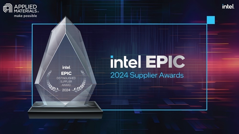 어플라이드 머티어리얼즈가 인텔 협력사 다양성 부문에서 ‘EPIC 프로그램 우수 협력사 어워드’를 수상했다. (출처 : 어플라이드)