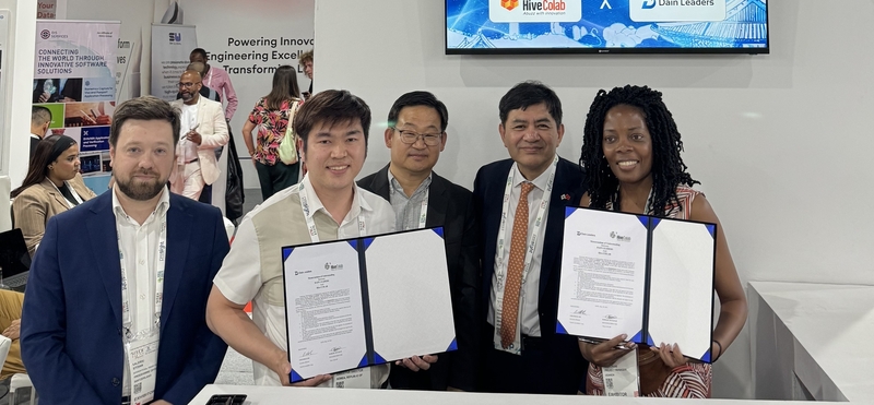 GITEX Africa 2024에 참가한 기업 간 업무협약이 진행됐다. (출처 : 정보통신산업진흥원)