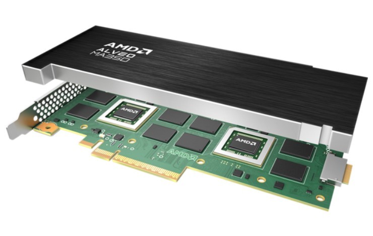 AMD·자일링스 ‘알베오 MA35D’ 가속기 (출처 : 마우저)