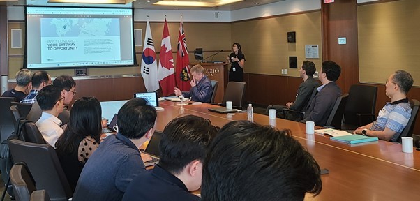 포스코인터내셔널이 캐나다 토론토에서 개최한 비즈니스 네트워킹 세미나에 팜프로가 참가했다. (출처 : 팜프로)