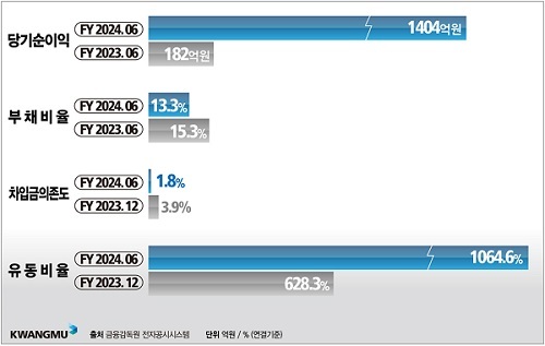 광무 2024 상반기 재무지표