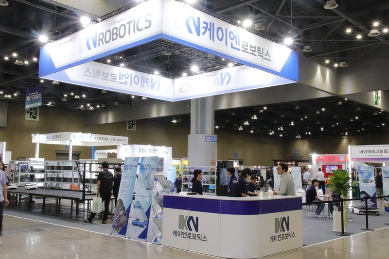 KN로보틱스의 SCM FAIR 2024 전시부스 전경. (출처 : 헬로티) 