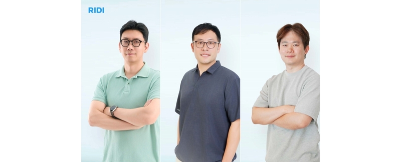 (왼쪽부터) 경인태 리디 CIC CPO, 이상엽 CBO, 원유필 CFO (출처 : 리디)