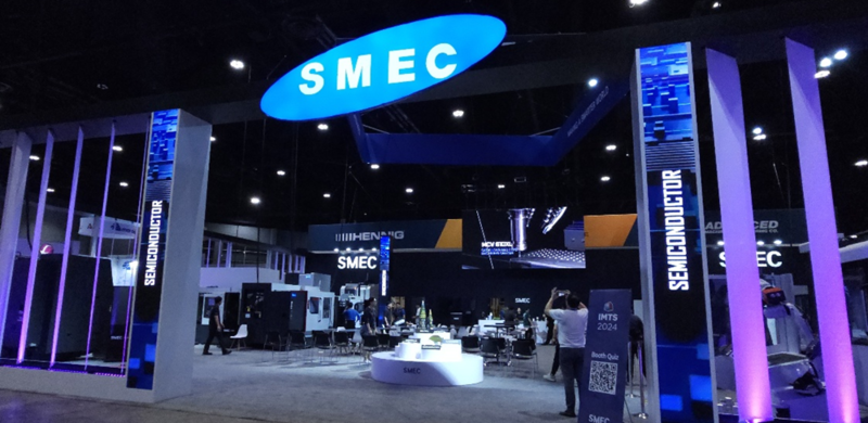 IMTS 2024에 배치된 스맥 전시부스 전경. (출처 : 스맥)