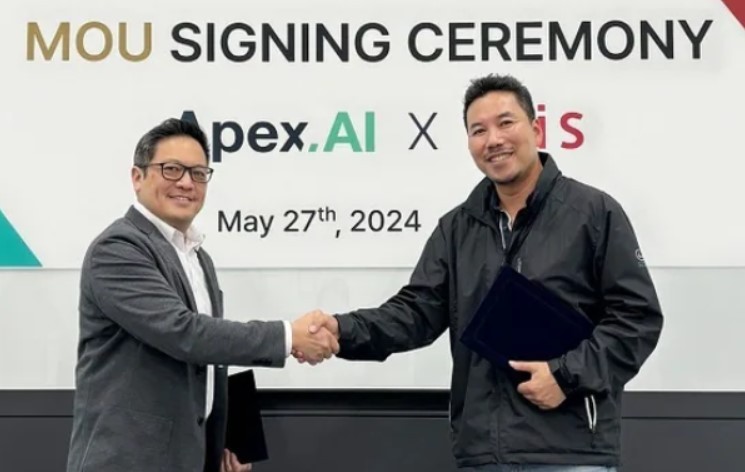 지난 5월 열린 아이비스와 에이펙스에이아이 MOU 체결식 (출처 : 아이비스)