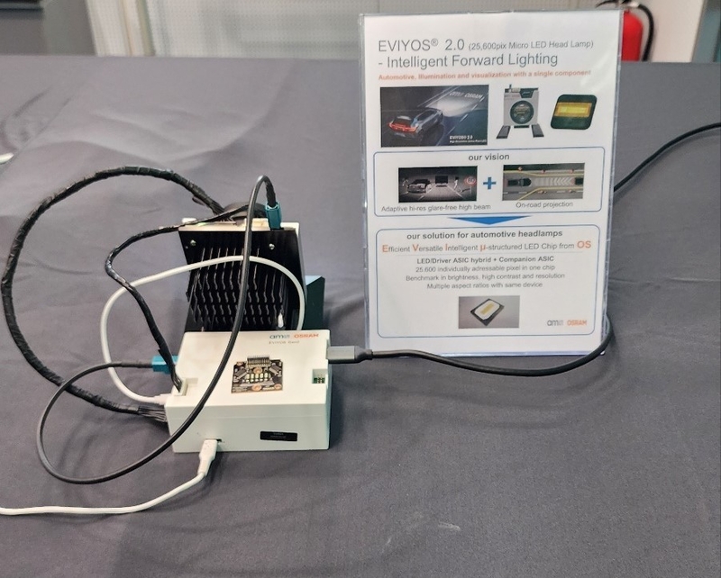 정밀한 어댑티브 헤드라이트를 위한 지능형 멀티픽셀 EVIYOS 2.0 LED / 출처 - ams OSRAM