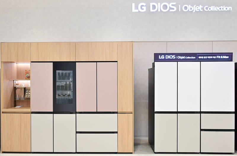 LG 디오스 오브제컬렉션 냉장고 핏 앤 맥스 제품 (출처 : LG전자)