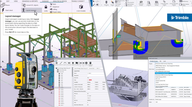 출처 : 트림블 / 트림블(Trimble)은 건설 3D BIM(Building Information Modeling) 소프트웨어인 테클라 스트럭처스의 2025년 버전을 출시했다.