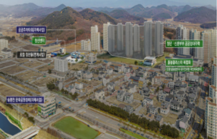 출처 : 국토부 / 경북 예천청년 온 마을 지음 프로젝트 (사업비 : 3,583.7억원, 규모 : 53,419㎡)