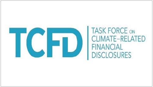 기후변화 재무정보공개 태스크포스(TCFD)의 공식 로고. 권고안 형태로 시작했으나, 여러 국가가 이를 기반으로 기후공시 제도를 의무화하였다. (출처: fsb-tcfd.org)