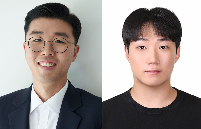 교신저자 인하대 김민규 교수(왼쪽), 제1저자 강명수 석사과정생 (출처 : 인하대학교)