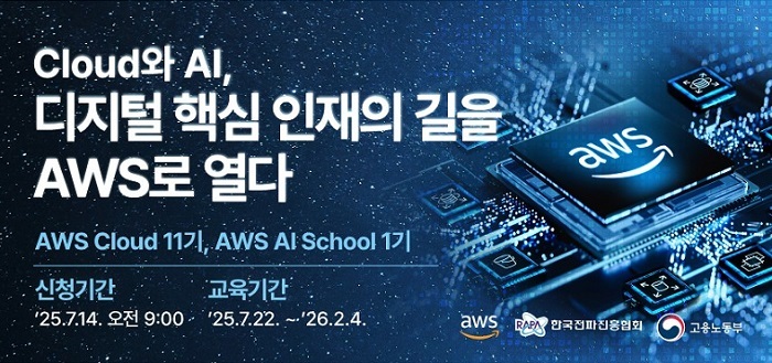 한국전파진흥협회와 AWS의 디지털선도기업아카데미 운영 이미지. (제공: 한국전파진흥협회)
