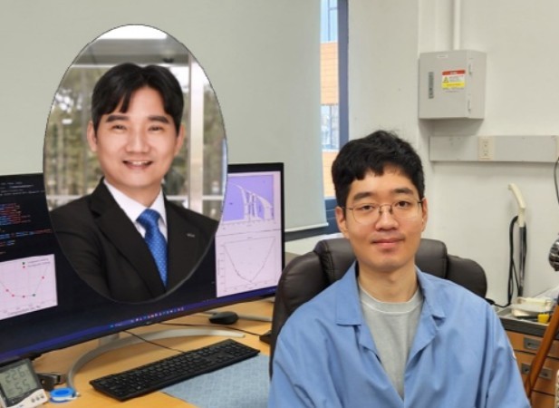 KAIST 신소재공학과 홍승범 교수(왼쪽), 최영우 박사과정 (출처 : KAIST)