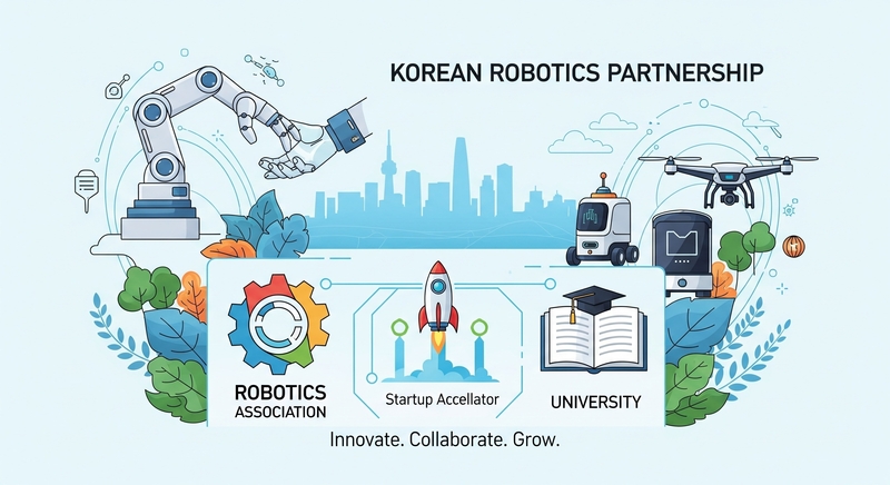 우리 로봇 산업의 지속적인 성장을 위한 삼자 컨소시엄이 탄생했다. (출처 : 생성형 AI 툴 '제미나이(Gemini)') 