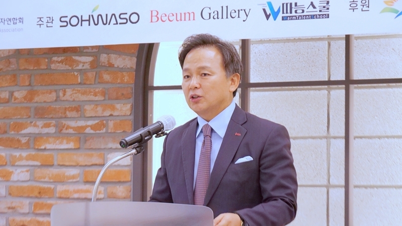 이계우 G밸리아트쇼 조직위원장겸 한국산업단지경영자연합회(KIBA) 회장 (출처:헬로티 구서경 기자) 