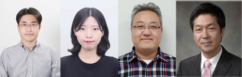(왼쪽부터) 강석주 UNIST 교수, 차현지 UNIST 연구원, 안석훈 KIST 박사, 곽상규 고려대 교수 (출처 : UNIST)