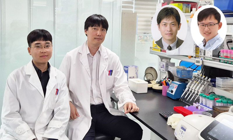 (왼쪽부터)의과학대학원 홍세명 박사과정, 김창곤 박사, 김준 교수, 김지훈 교수 (출처 : KAIST)