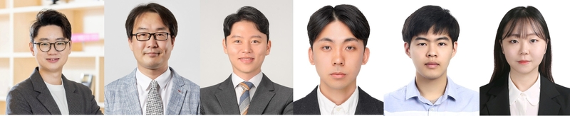 정성균 서울대교수, 김동혁 UNIST 교수, 홍지현 POSTECH 교수, UNIST 박찬현 박사·최진규 연구원·박서정 박사 (출처 : UNIST)