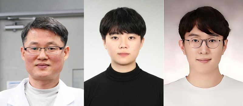 (왼쪽부터)백종범 교수, 김승현 연구원, 이재성 연구원 (출처 : UNIST)