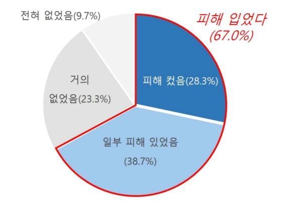 2021년 공급망 피해 현황 (출처: 대한상공회의소)