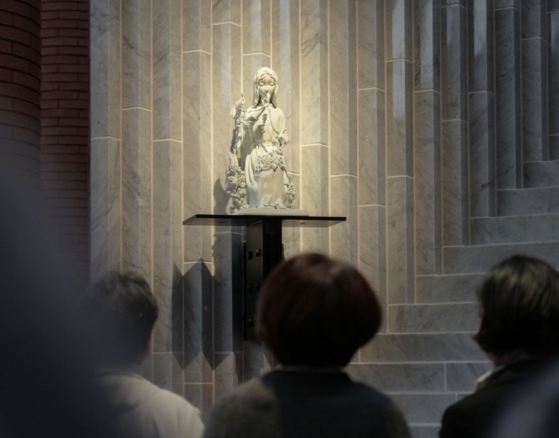 글룩, 3D프린팅 기술로 이수경 작가 '매듭 푸는 성모상' 구현