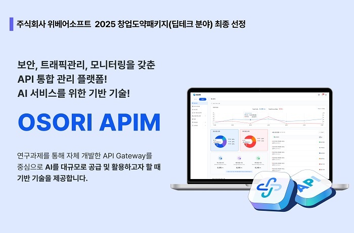 위베어소프트, ‘창업도약패키지’ 딥테크 분야 선정…AI 인프라 고도화 박차